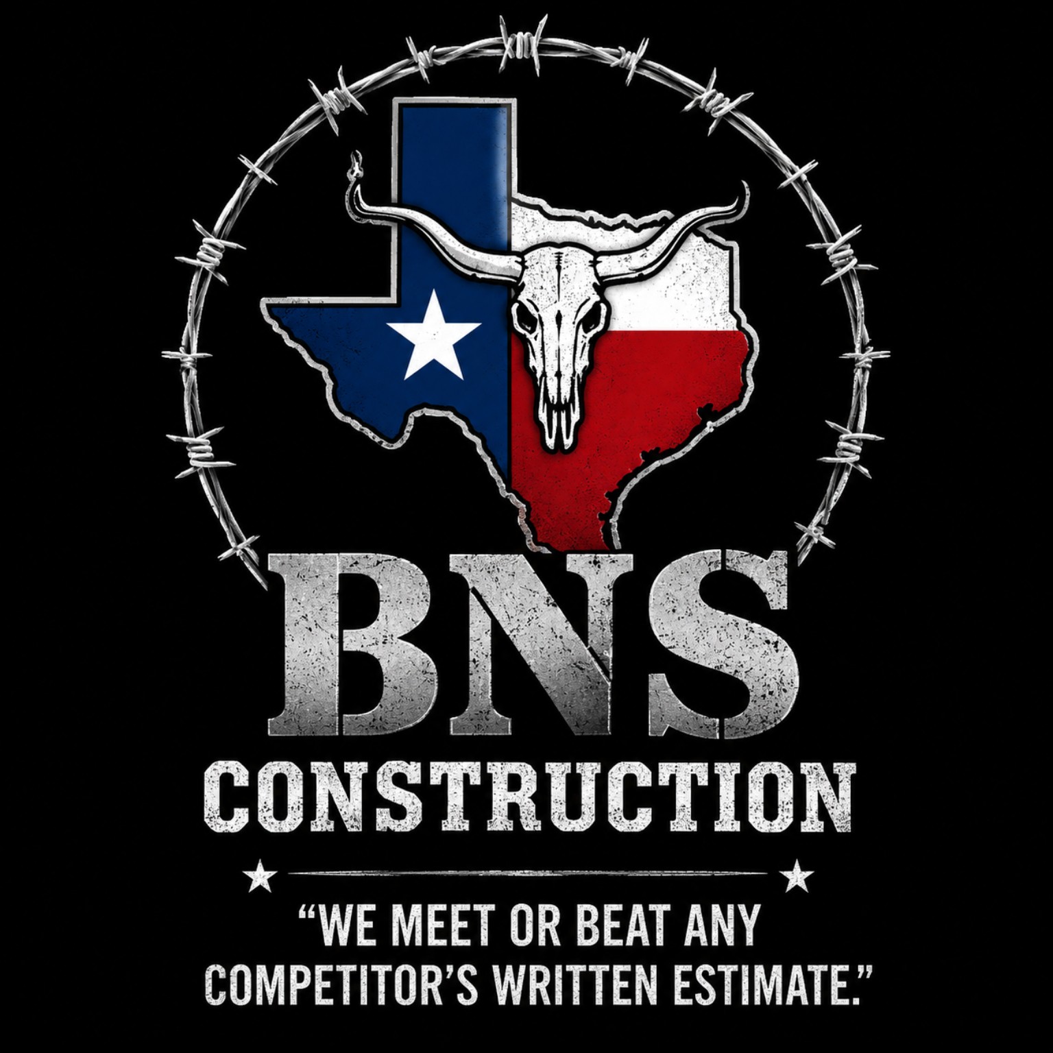 BNS Construction Texas longhorn logo